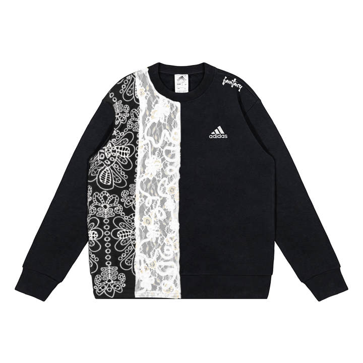 Adidas Adidas Sweatshirts Unisex Black Crew Neck Moderate Regular