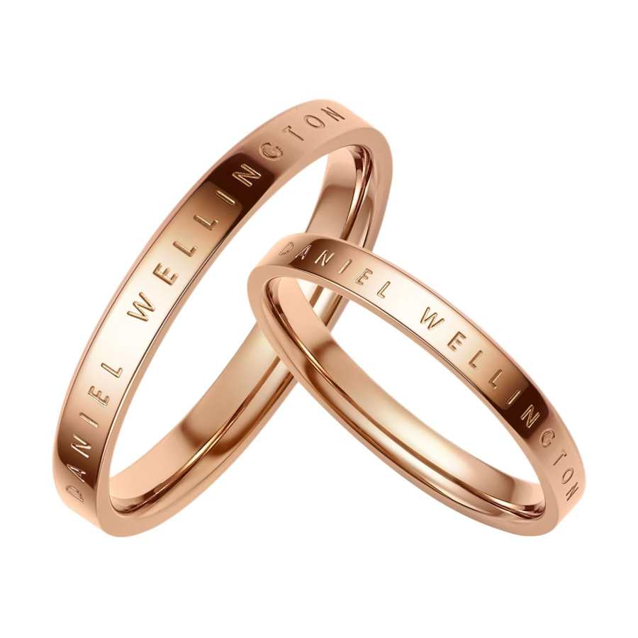 DW/DanielWellington Daniel Wellington Alloy Rings Unisex Rose Gold