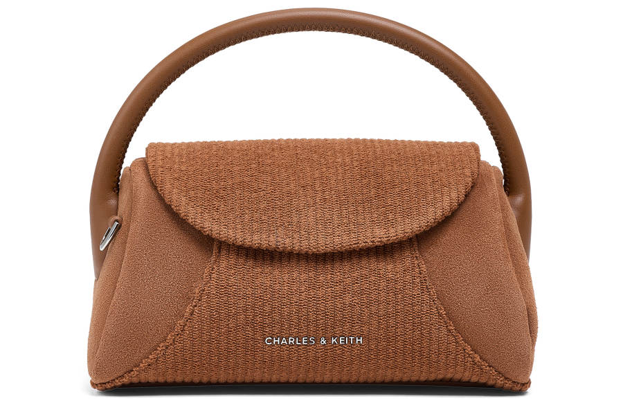 CHARLES&KEITH Synthetic Leather, Textile Mosaic Handbag Small Women's Multicolor
