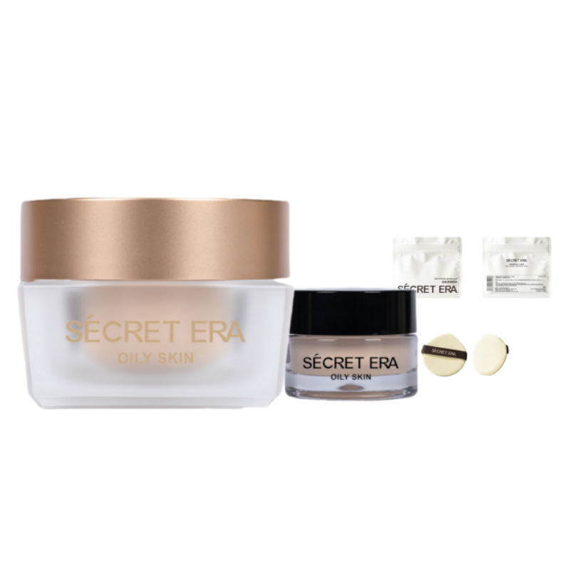 Secret Age Fifth Generation Transparent Pink Foundation Cream Gift Box Set