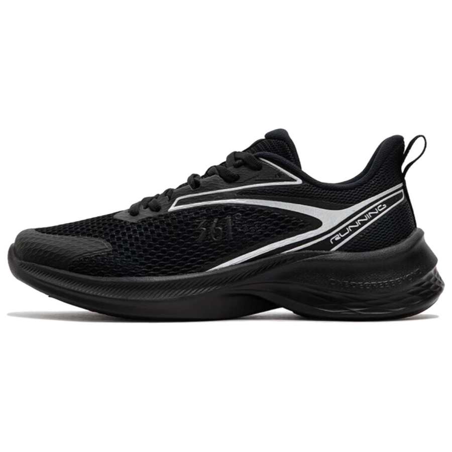 361° Cushioning Breathable Lightweight Low top City Commuting Running Shoes Men's Black White