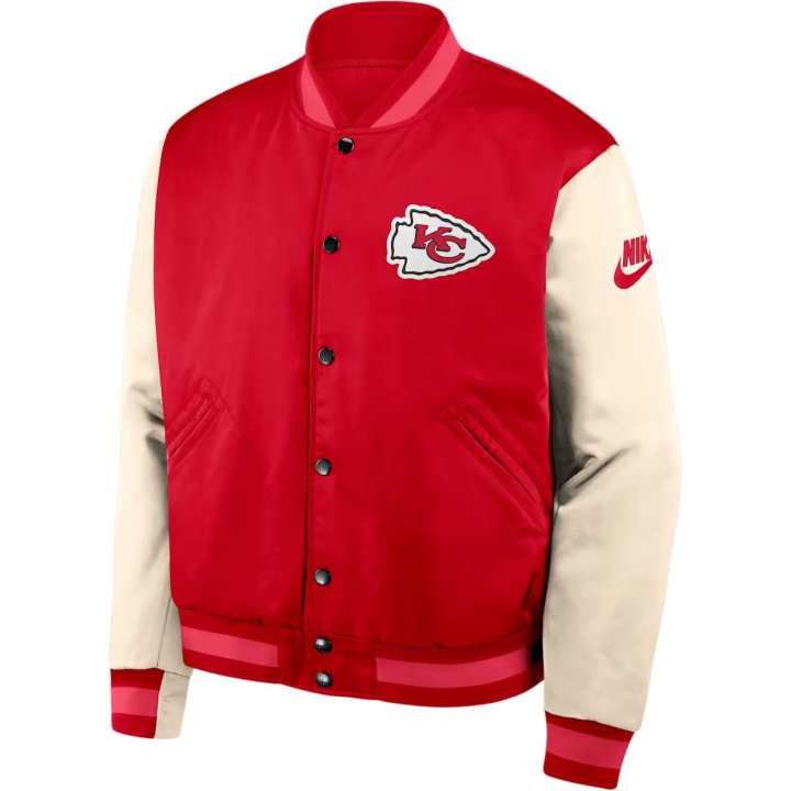 Nike Nike Kansas City Chiefs Rewind Legacy Men's Nike Nfl Full-Snap Bomber Jacket