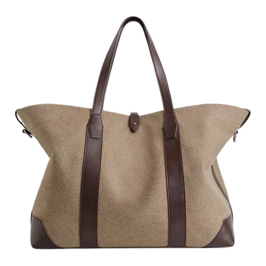 COS COS Wool Handbag Large Men's Beige