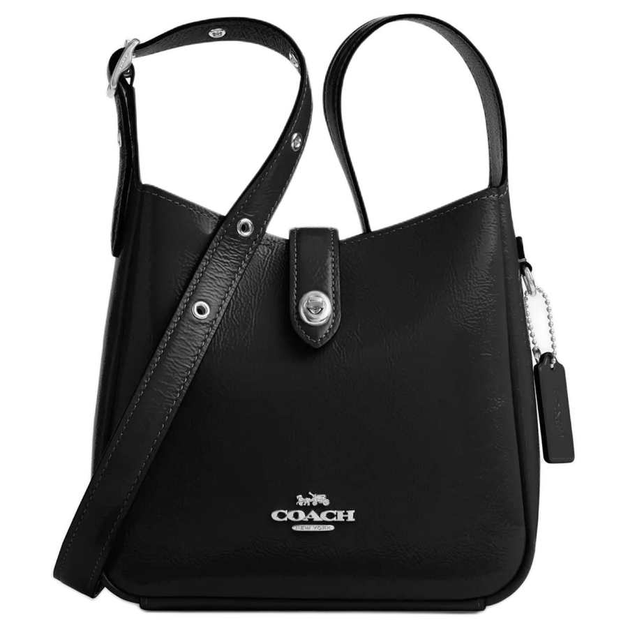 COACH Hadley Cow Leather Crossbody Bags Small Women's Black