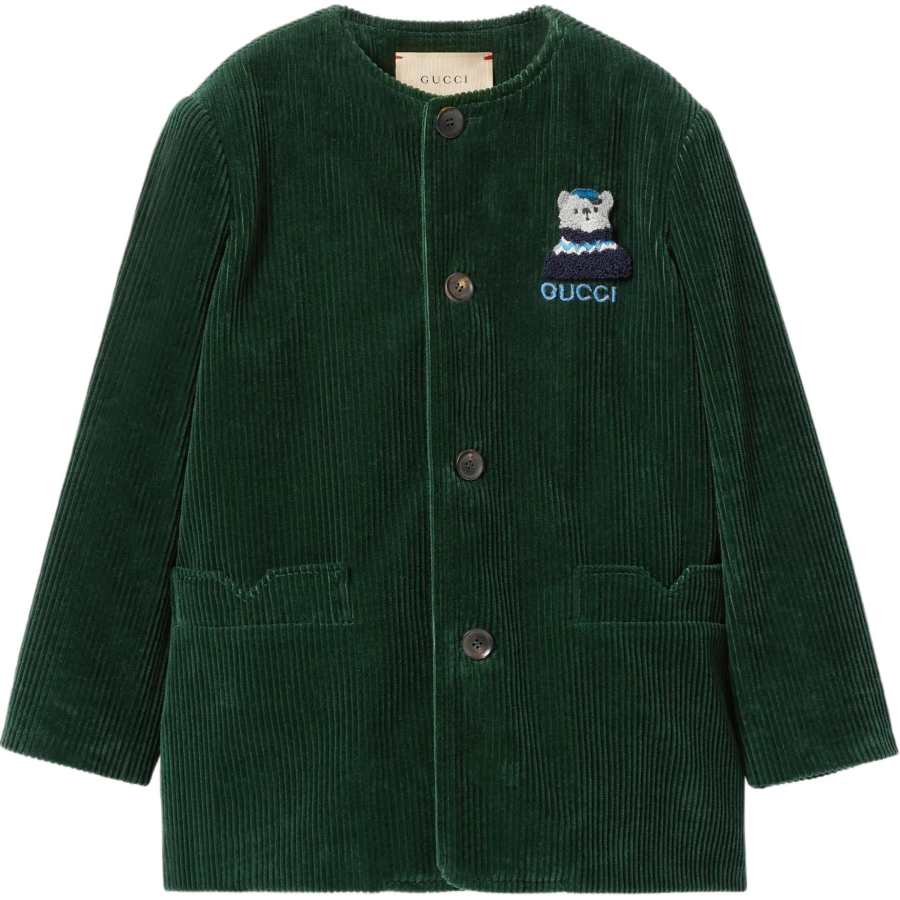 GUCCI Jackets & Coats FW24 Dark Green Kids'