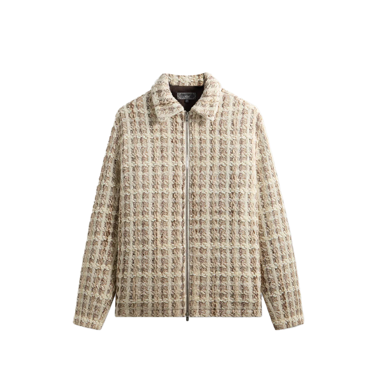 KITH KITH FW25 Windowpane Tweed Coaches Jacket Men's