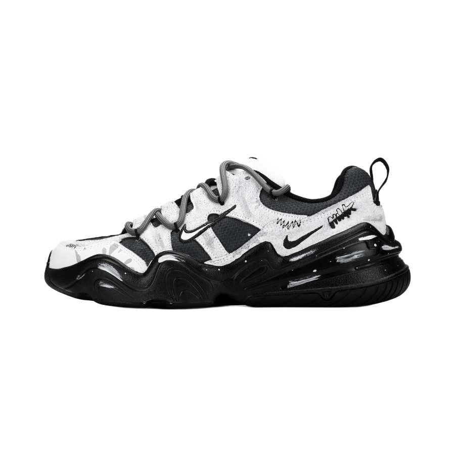Nike Nike Tech Hera Moon Mail, Wasteland Of The Apocalypse Abrasion Resistant Low top Casual Shoes Women's Gray Black