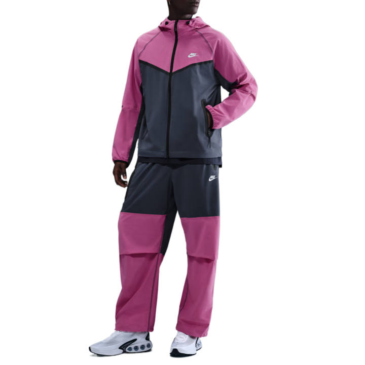 Nike Nike Woven Jackets Men's Thunder Blue/Universe Fuchsia/Black Hooded Moderate Other