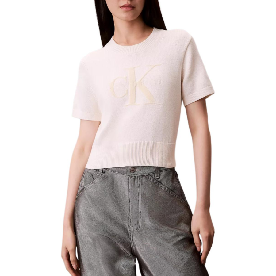 Calvin Klein logo-embroidered T-shirt