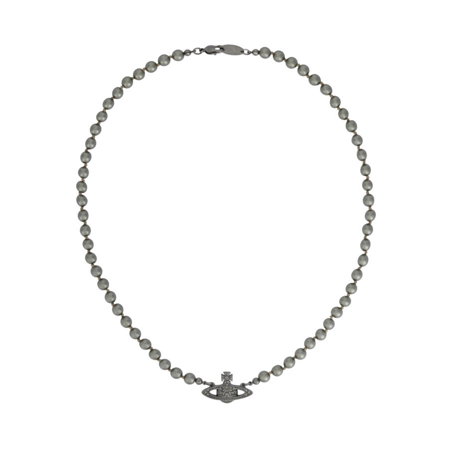 Vivienne Westwood Brass Necklaces Men's Gunmetal Gray