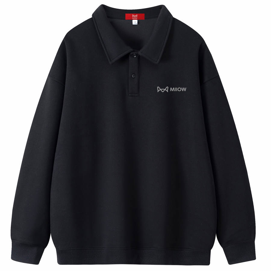 MIIOW MIIOW Sweatshirts Unisex Lapel Moderate Regular