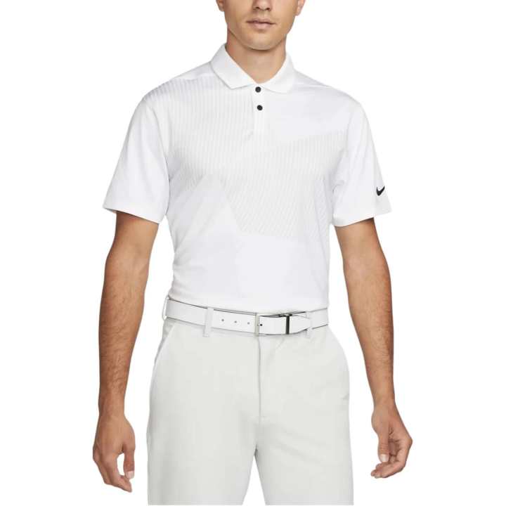 Nike Nike Polo Shirts Men's White Polo Collar Moderate Straight Fit