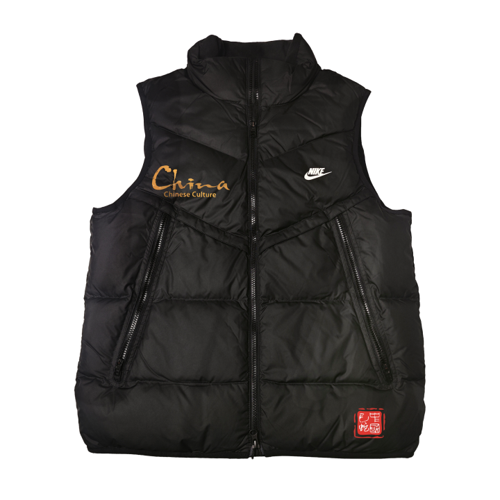 Nike Nike Down Vests Unisex Black Stand Collar Moderate Other
