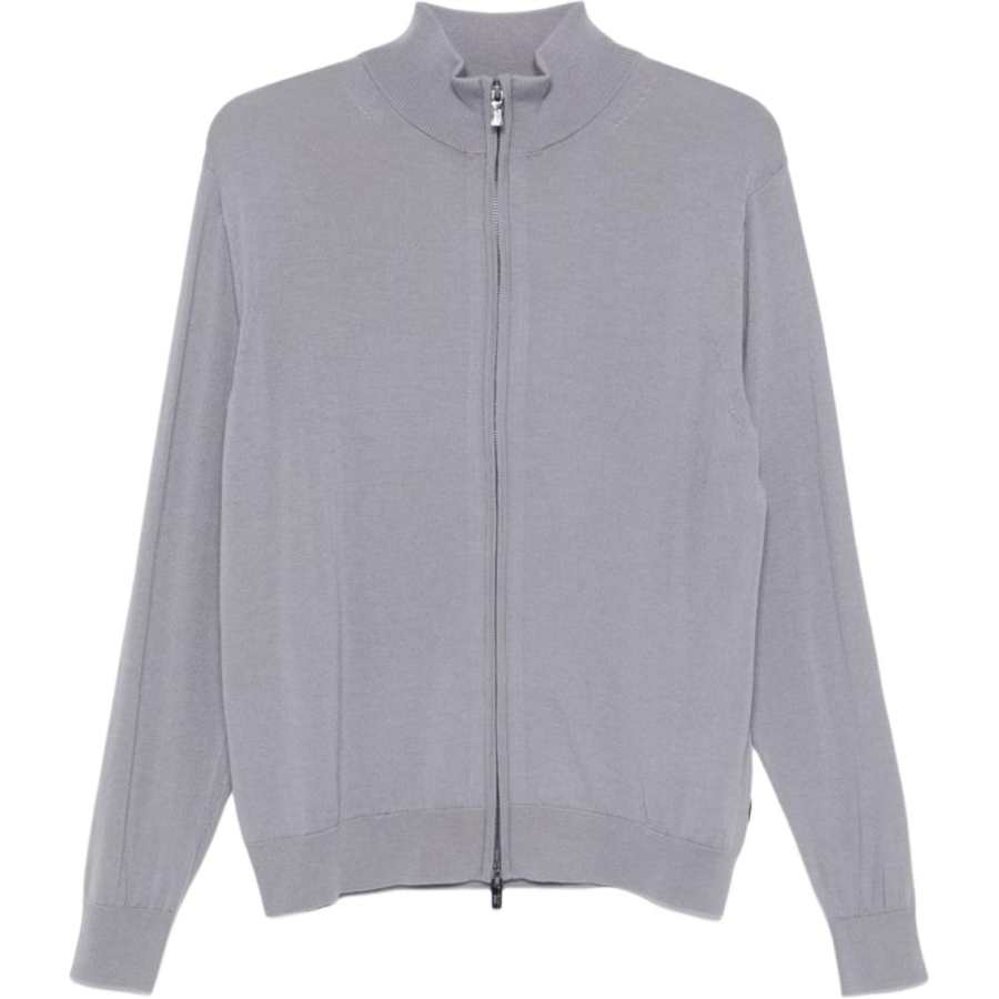 EMPORIO ARMANI Sweaters Men's Gray Stand Collar Moderate