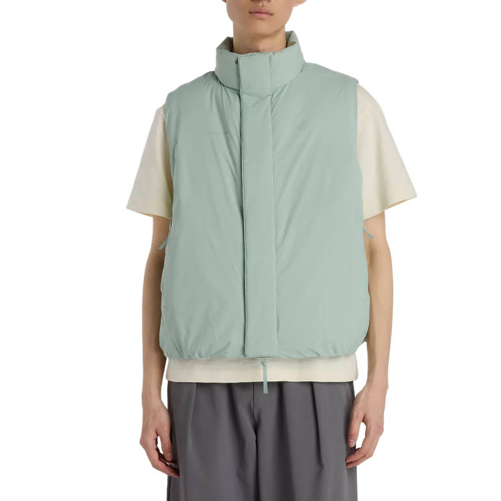 New Balance New Balance NB Down Vests Men's Green Stand Collar Moderate Other