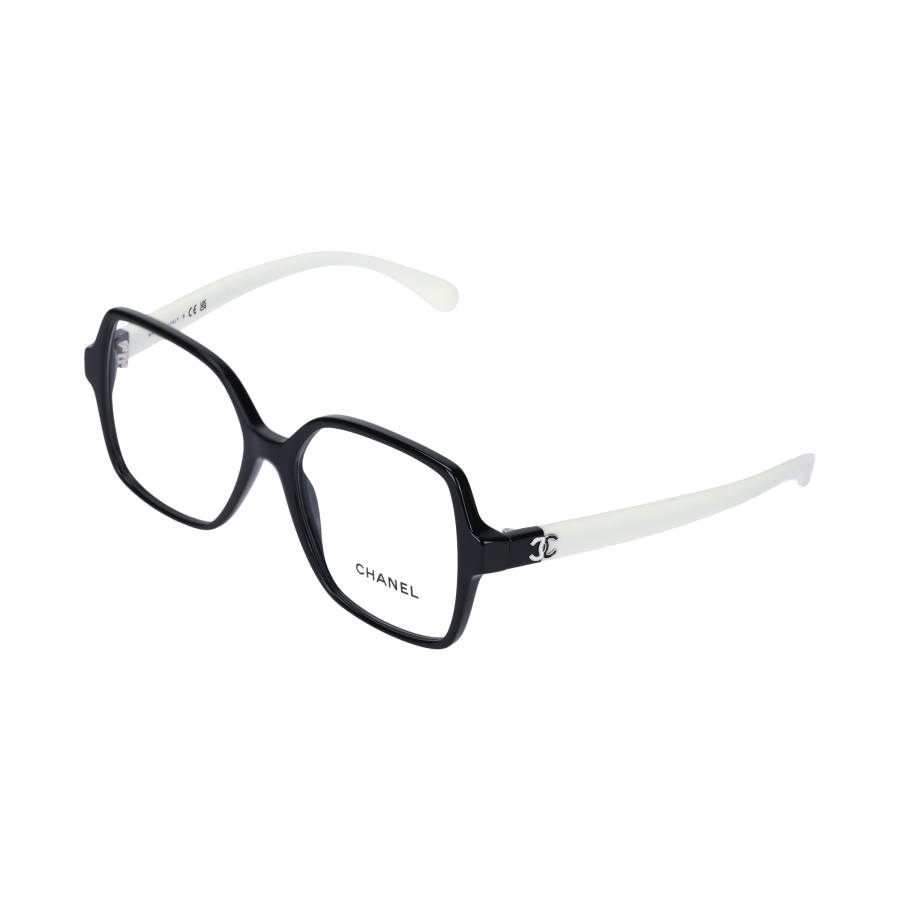 CHANEL CHANEL Irregular Shape Eyeglass Frames Women's Black