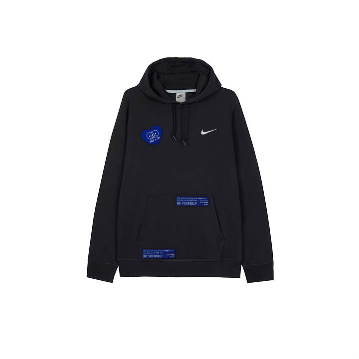 Nike Nike Sweatshirts Men's Black Hooded Thickened Regular