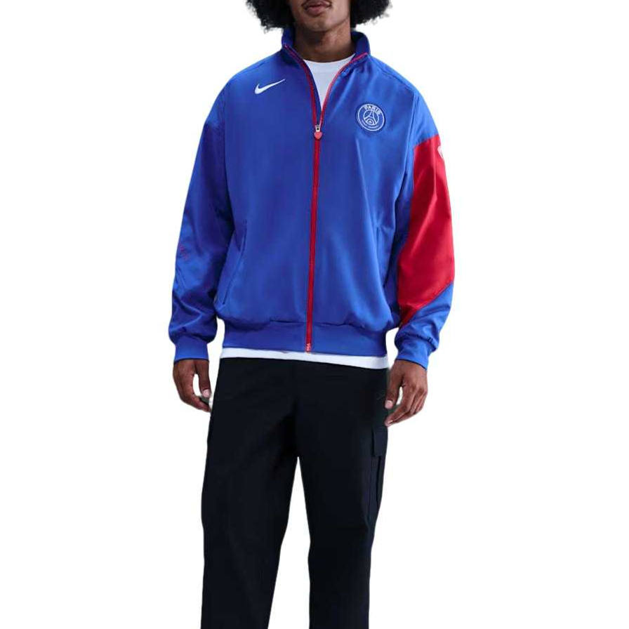 Nike Nike Dri Fit Jackets Men's Super Royal/Global Red/White Stand Collar Moderate Other