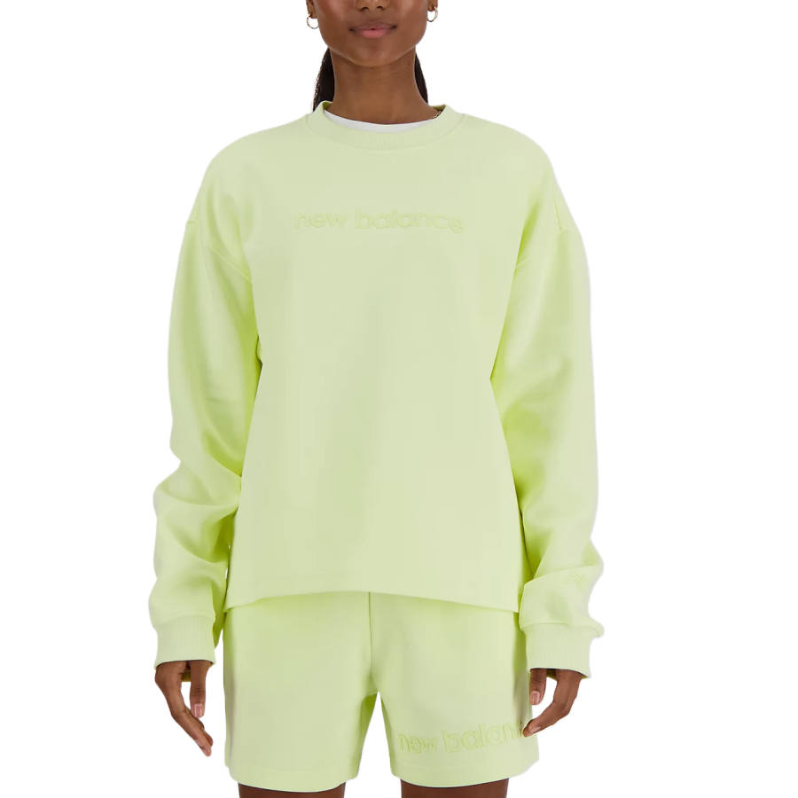 New Balance New Balance Sweatshirts Women's Spotlight Yellow Crew Neck Moderate Other