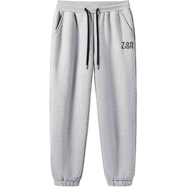 Tonlion Casual Pants Unisex Thickened And Fleece Lined Cuffed Pants