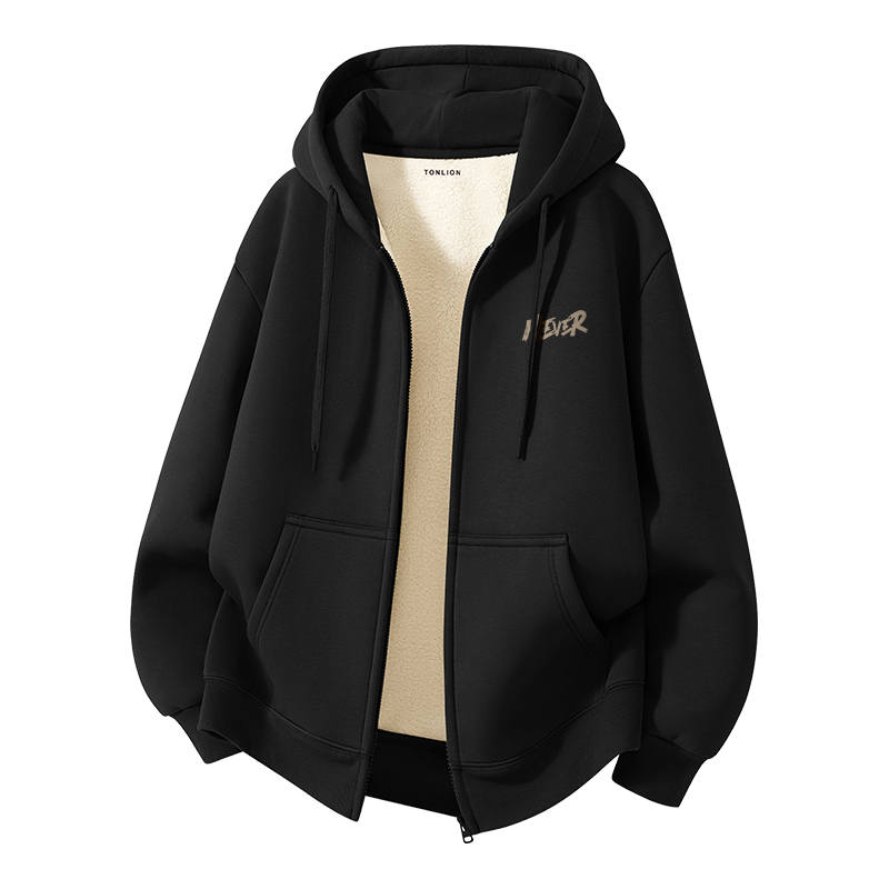 Tonlion Sweatshirts Unisex Hooded Thickened Heavyweight