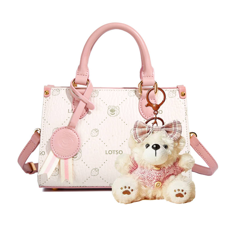 Disney Lotso PVC Handbag Regular Women's White
