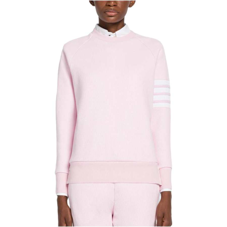 THOM BROWNE 4-Bar Striped Crewneck Sweatshirt