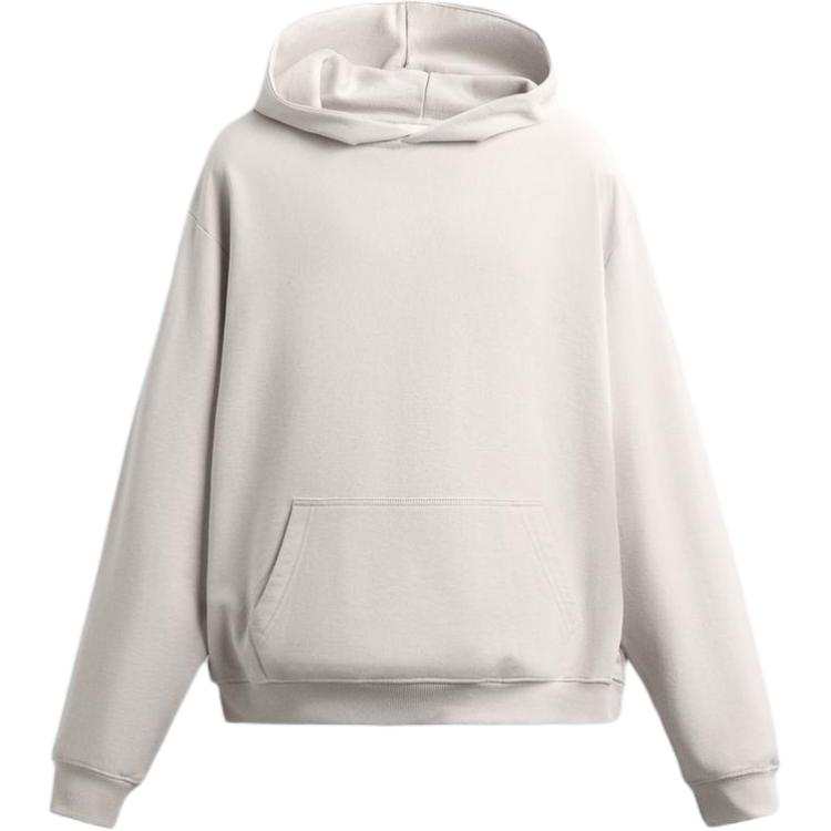 ZARA Sweatshirts Men's Light Beige Hooded Moderate