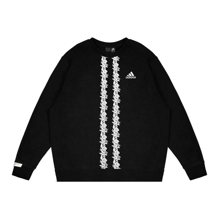Adidas Adidas Sweatshirts Unisex Black Crew Neck Moderate Regular