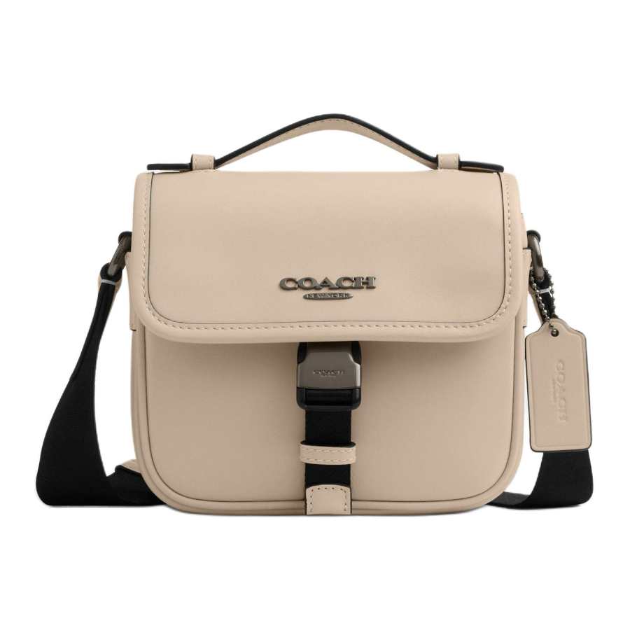 COACH RACER Cow Leather Crossbody Bags Small Women's Ivory White
