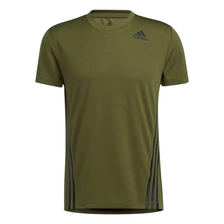 Adidas Adidas Aero 3s Tee T Shirt Men's Green
