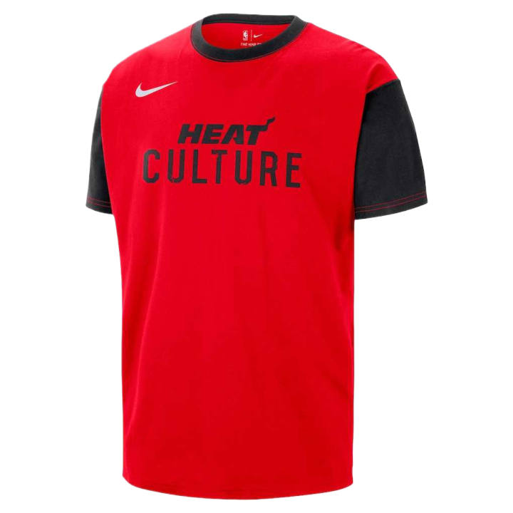 Nike Nike T Shirts Men's Red Black Crew Neck Moderate Straight Fit