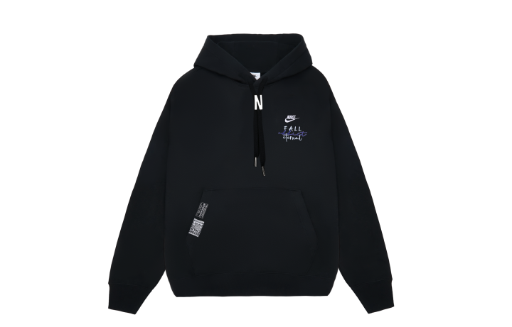 Nike Nike Sweatshirts Unisex Black Hooded Thickened Regular