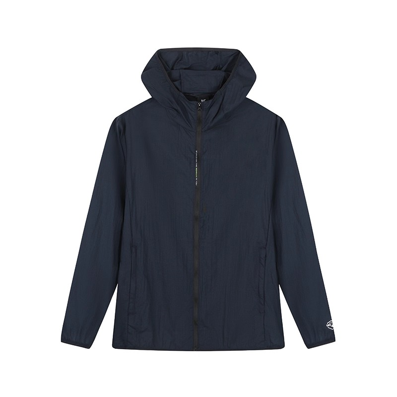 361° Trench Coats Men's Dark Blue Hooded Moderate