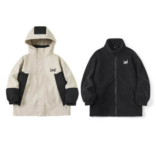 LEE KIDS Jacket Detachable Fleece Lined Liner Loose Fit Casual Treasure Fashion Hooded 3 in 1