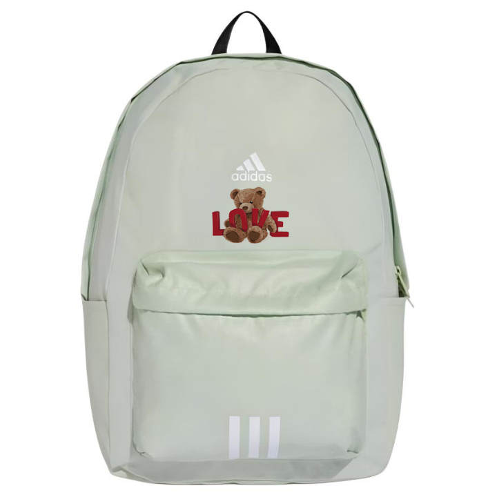 Adidas Adidas Fabric Patterned Print Backpack Unisex Green