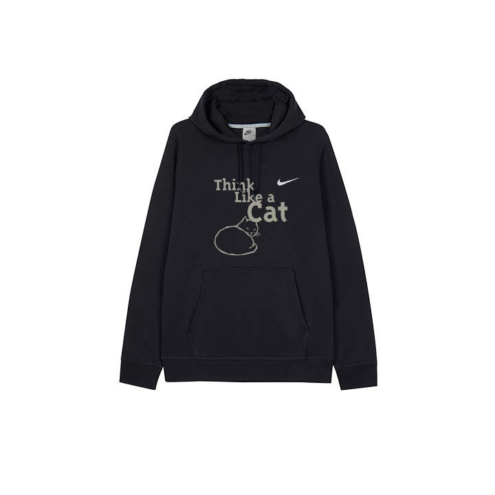 Nike Nike Sweatshirts Men's Black Hooded Moderate Regular