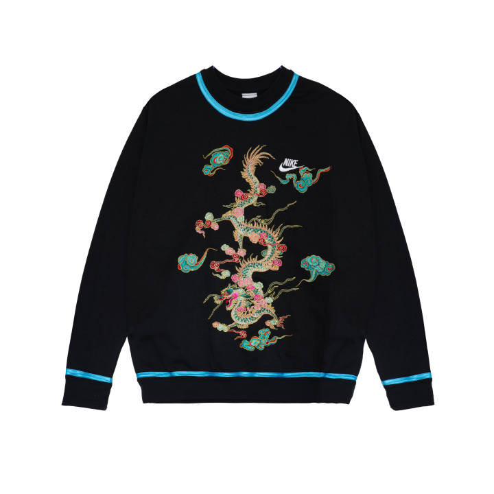 Nike Nike Sweatshirts Men's Black Crew Neck Thickened Regular