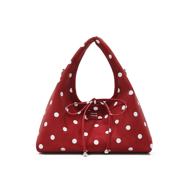 MUVA Polyester Handbag Regular Women's Strawberry Boba/Chestnut Boba/Blackberry Boba