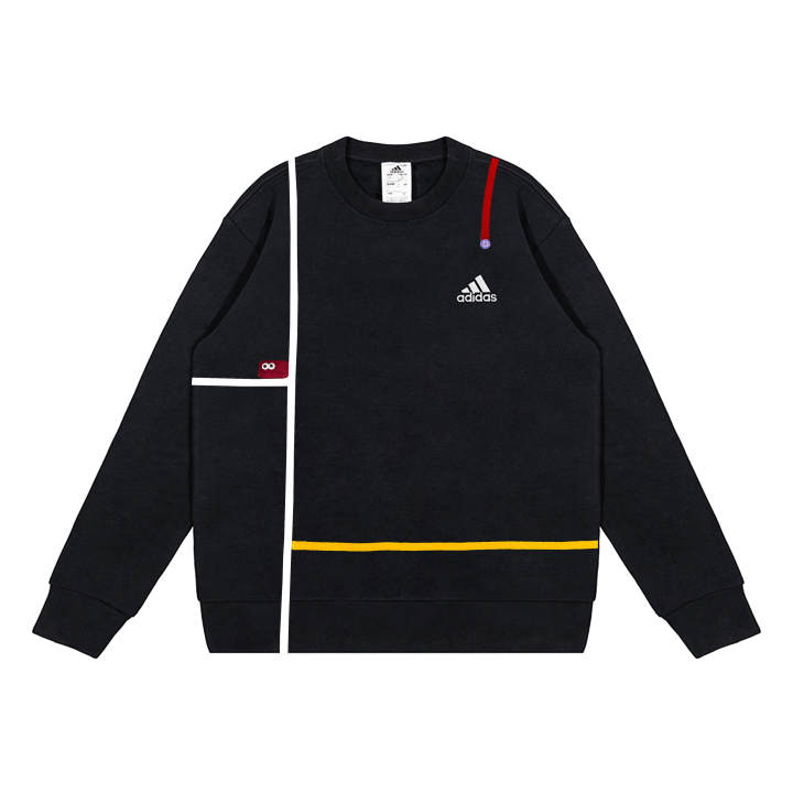 Adidas Adidas Sweatshirts Unisex Black Crew Neck Moderate Regular