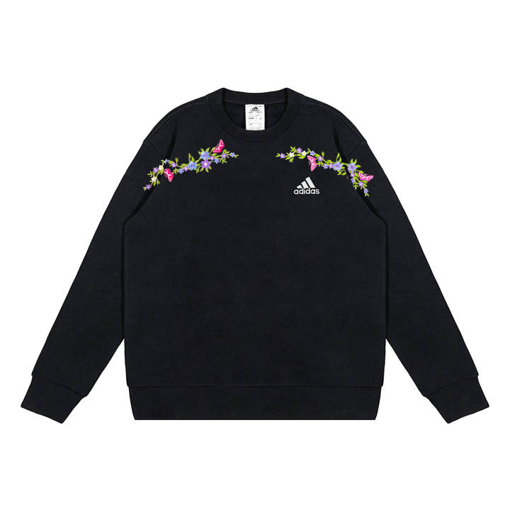 Adidas Adidas Sweatshirts Unisex Black Crew Neck Moderate Regular