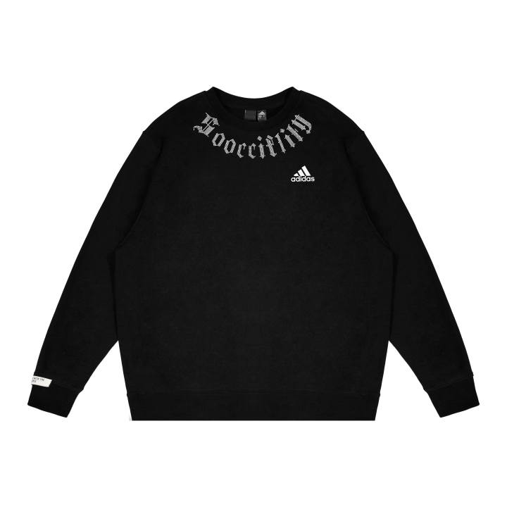 Adidas Adidas Sweatshirts Unisex Black Crew Neck Moderate Regular