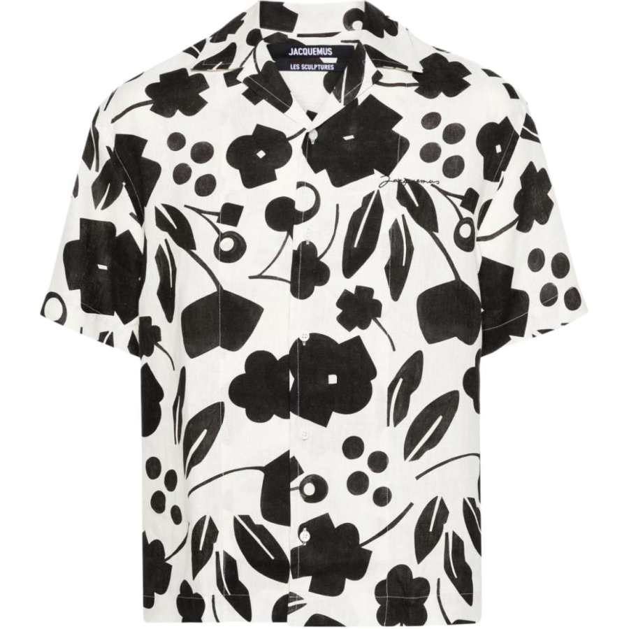 Jacquemus Jacquemus La Chemise Jean Print Cubic