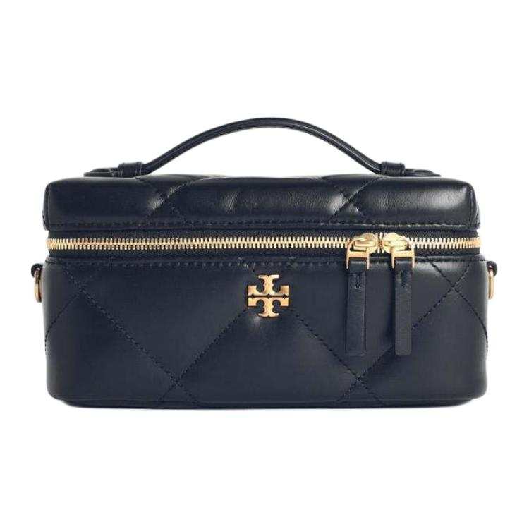 TORY BURCH Kira Leather Portable Makeup Bag Mini Women's Black
