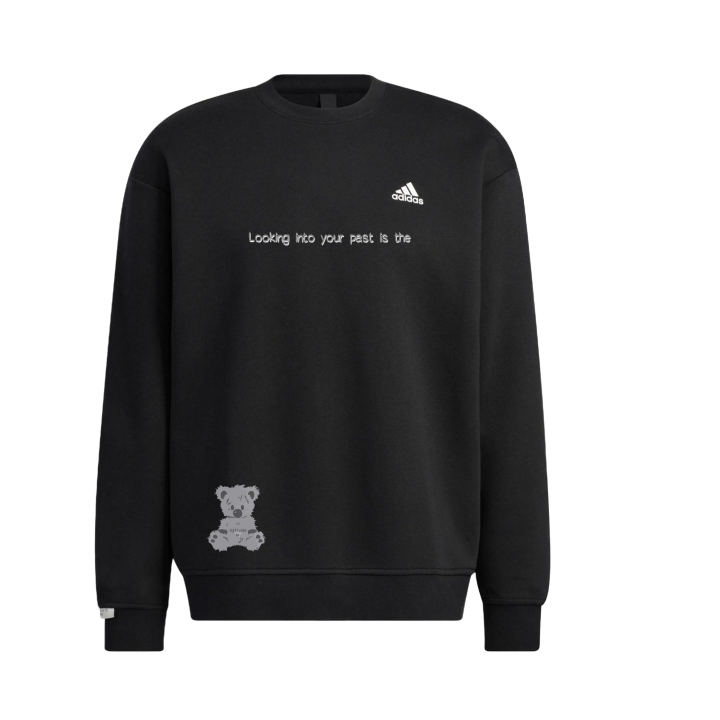 Adidas Adidas LABEL Sweatshirts Unisex Black Crew Neck Moderate Regular