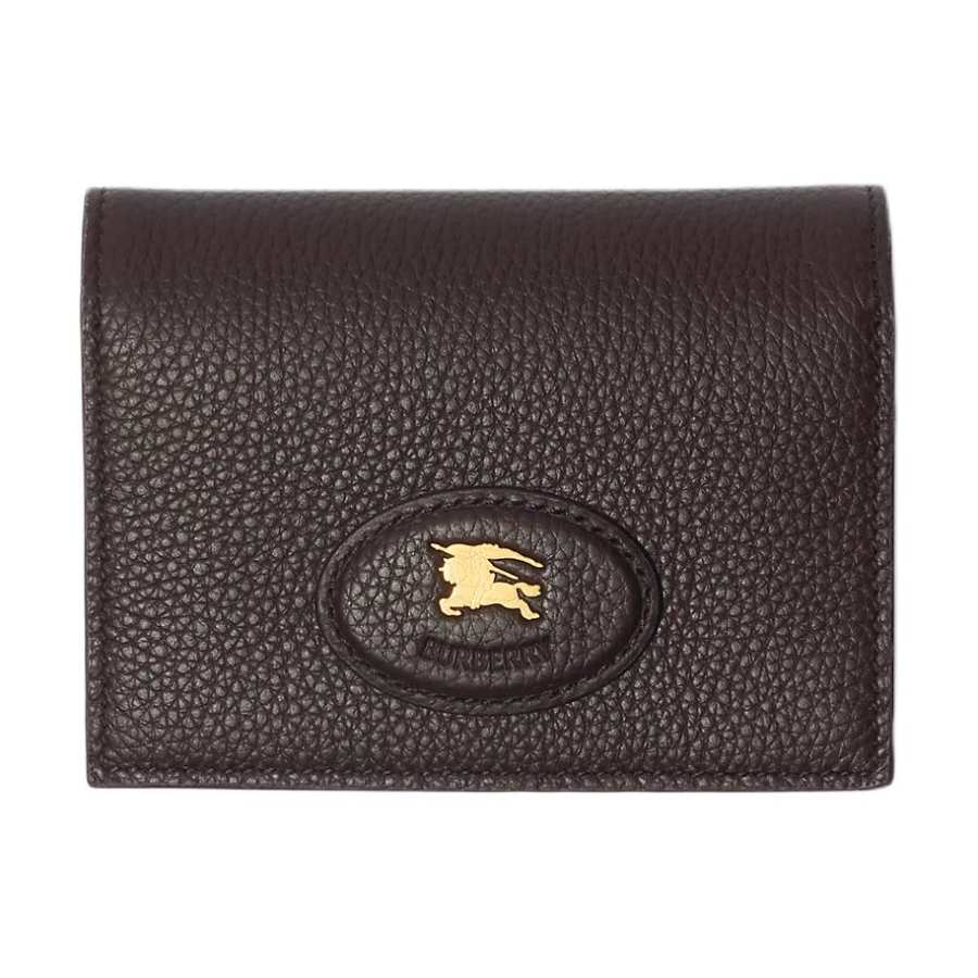 Burberry Bloomsbury Calfskin Card Holder Men's Peat Brown