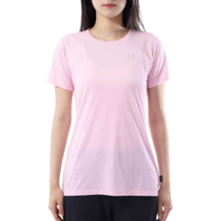 HAGLÖFS T Shirts Women's Pink Crew Neck