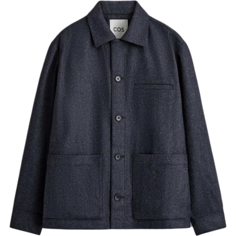 COS COS Jackets Men's Charcoal Black Lapel Moderate Other