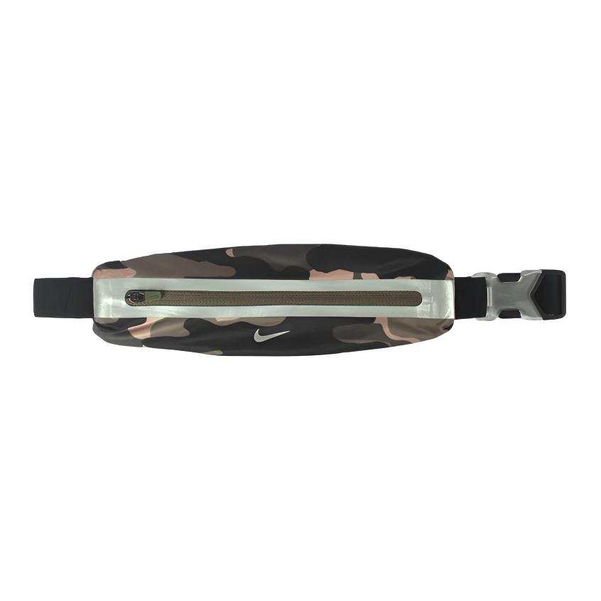 Nike Nike Fabric Fanny Pack Unisex Cerulean & Black & Silver/Green Camouflage
