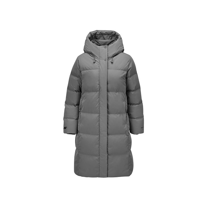 Skechers Down Jacket Women's Wind Rain Gray